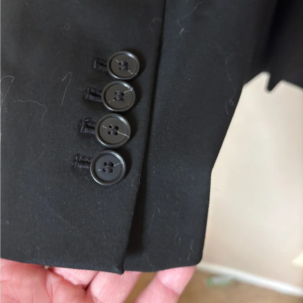 Ann Taylor 16T NWT Classic Black Lined Suit Blazer or Coat Work Basic Neutral - Picture 4 of 7